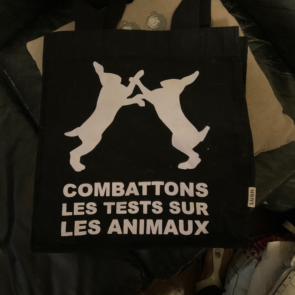 LUSH Black Reusable Tote Bag